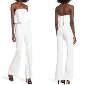 Socialite Strapless White Romper Size Small